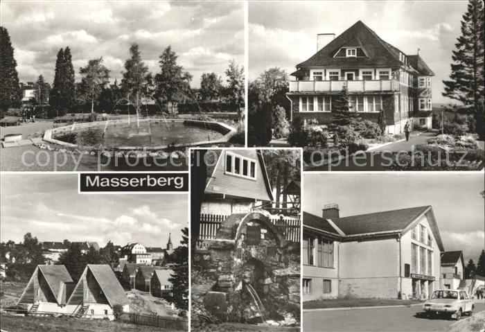 Masserberg Kurpark Augenheilstaette Werraquelle FDGB Erholungsheim Otto Grotewoh