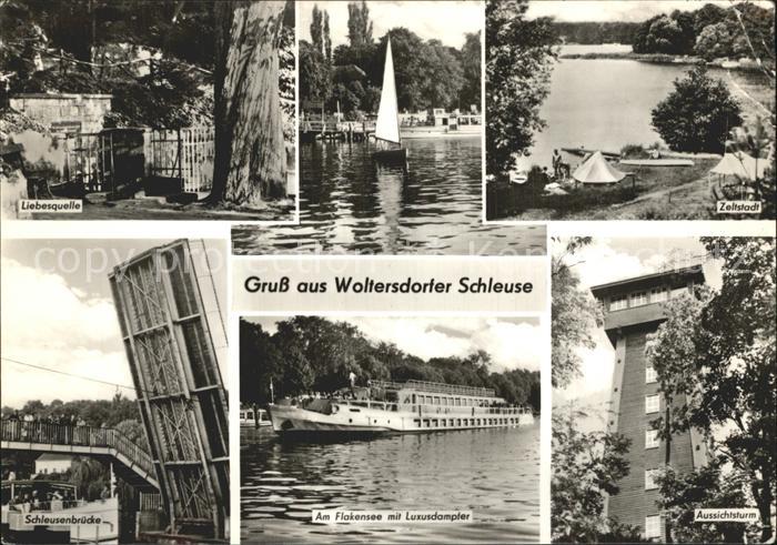 Woltersdorf Erkner Schleuse Liebesquelle Zeltstadt Aussichtsturm Flakensee Luxus