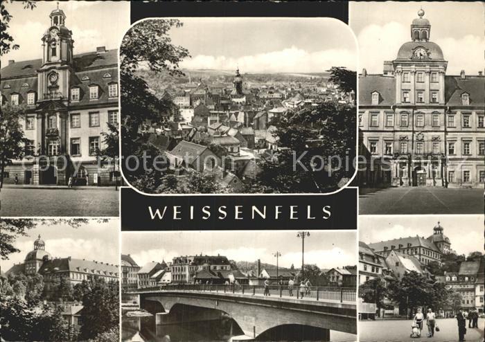 Weissenfels Saale Teilansichten Bruecke Gebaeude