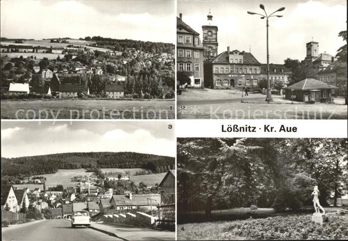 Loessnitz Erzgebirge Teilansichten Karl Marx Platz Park der Deutsch Sowjetischen