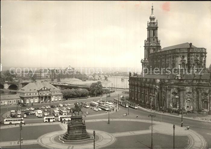 DRESDEN Elbe Theaterplatz Katholische Hofkirche HOG Italienisches Doerchen Reite