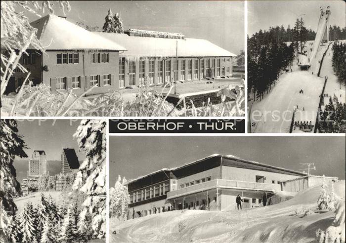 Oberhof Thueringen Haus der Freundschaft Sprungschanze am Rennsteig Interhotel P