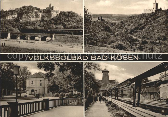 Bad Koesen Rudelsburg Burg Saaleck Sanatorium Ernst Thaelmann Kunstgestaenge zur