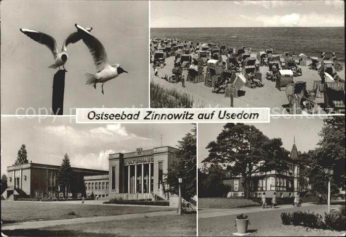 Zinnowitz Ostseebad Moewen Strand Kulturhaus Feriendienst IG Wismut Bergmannshei