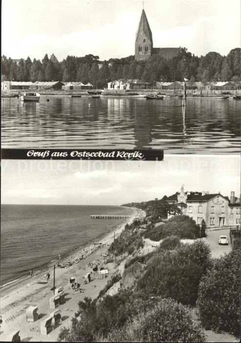 Rerik Ostseebad Ansicht von Seeseite aus Kirche Strand