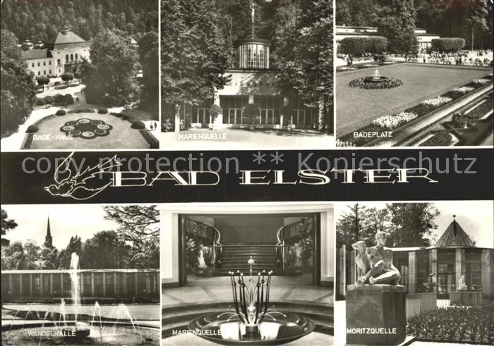 Bad Elster Badehaus Marienquelle Badeplatz Wandelhalle Moritzquelle