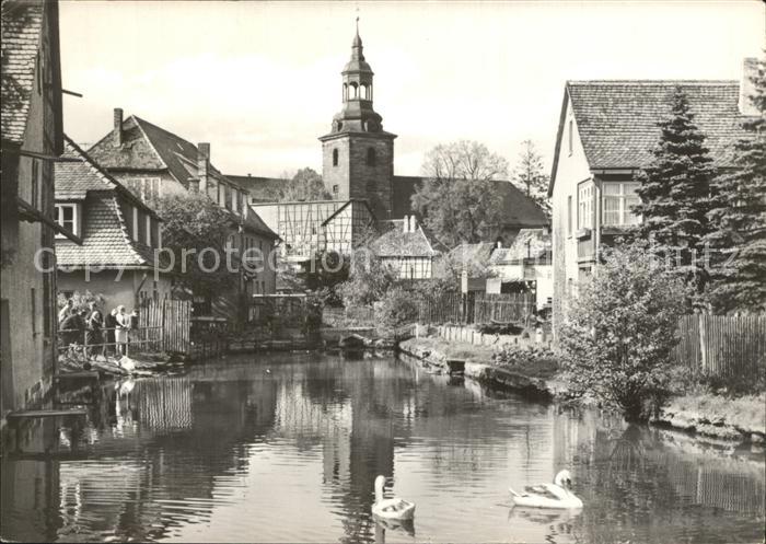 Bad Berka Klein Venedig Schwaene Kirche