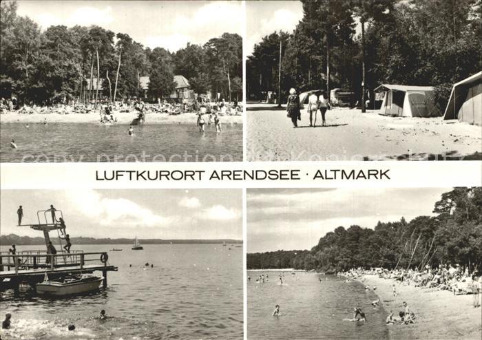 Arendsee Altmark Badestrand am See Campingplatz