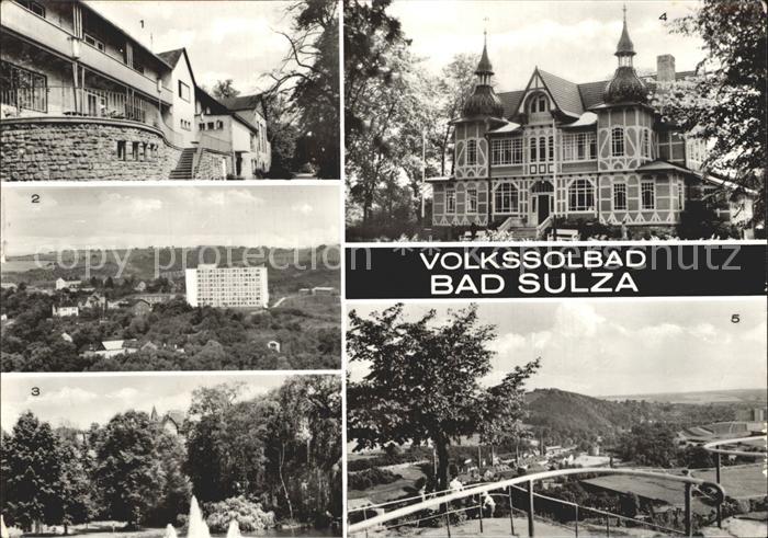 Bad Sulza Kurhaus Bettenhaus Wismut Sanatorium Kurpark Inhalatorium Blick von So