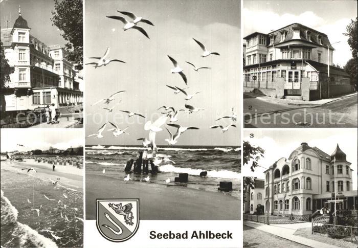 Ahlbeck Ostseebad FDGB Erholungsheime Strand Moewen