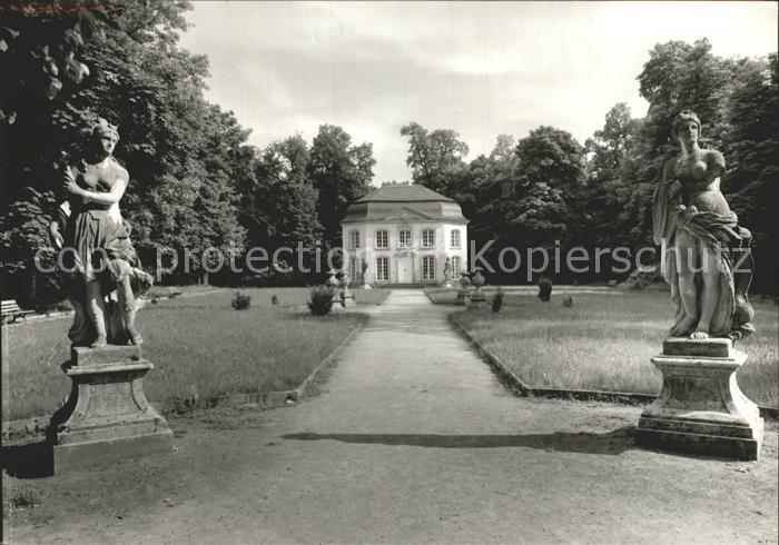 Burgk Saale-Orla-Kreis Museum Schloss Sophienhaus Statuen Handabzug
