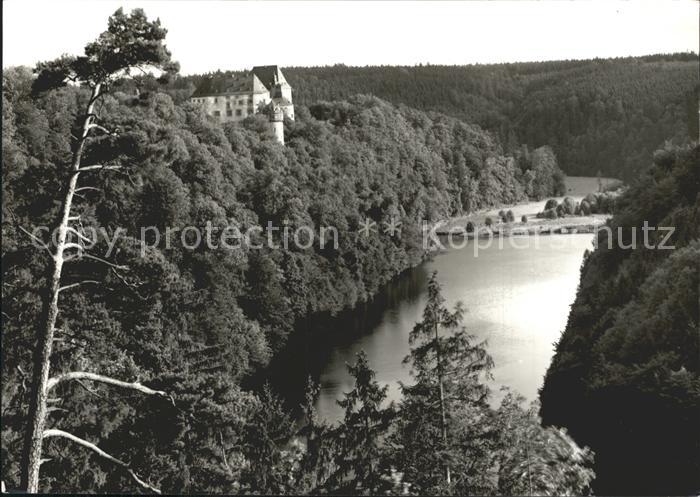 Burgk Saale-Orla-Kreis Schloss Handabzug
