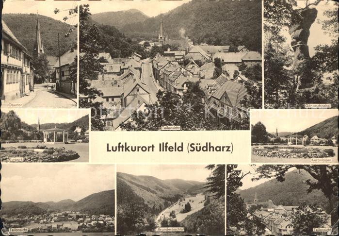 Ilfeld Suedharz Obertor Kurpark Brandesbachtal Kuranlagen Gaenseschnabel Felsen