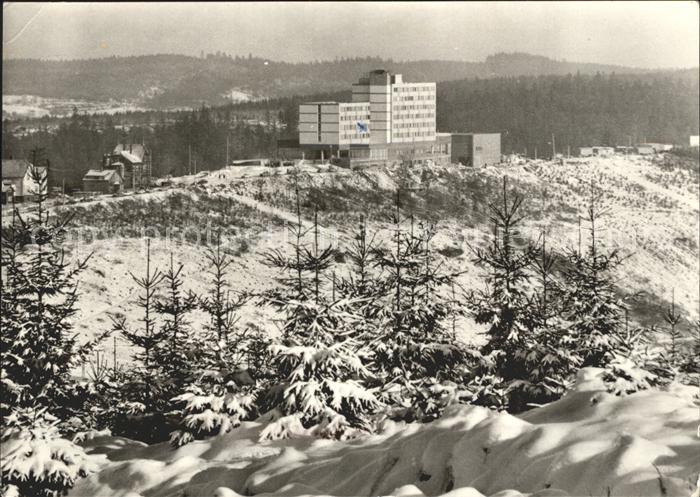 Finsterbergen FDGB Erholungsheim Wilhelm Pieck Winterpanorama