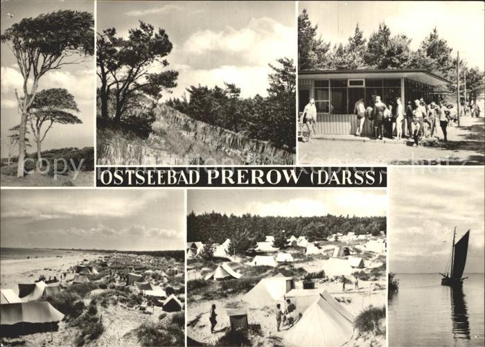 Prerow Ostseebad Strand Campingplatz Segelboot Kueste Kiosk