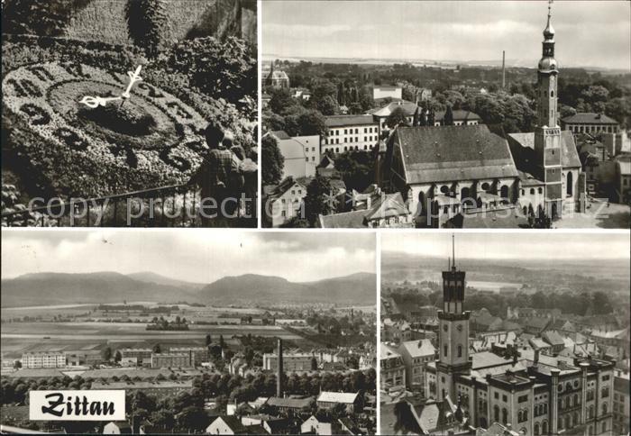 Zittau Blumenuhr Klosterkirche Rathaus Zittauer Gebirge