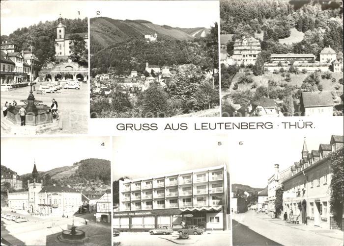 Leutenberg Thueringen Marktplatz FDGB Erholungsheime Rathaus Hauptstrasse