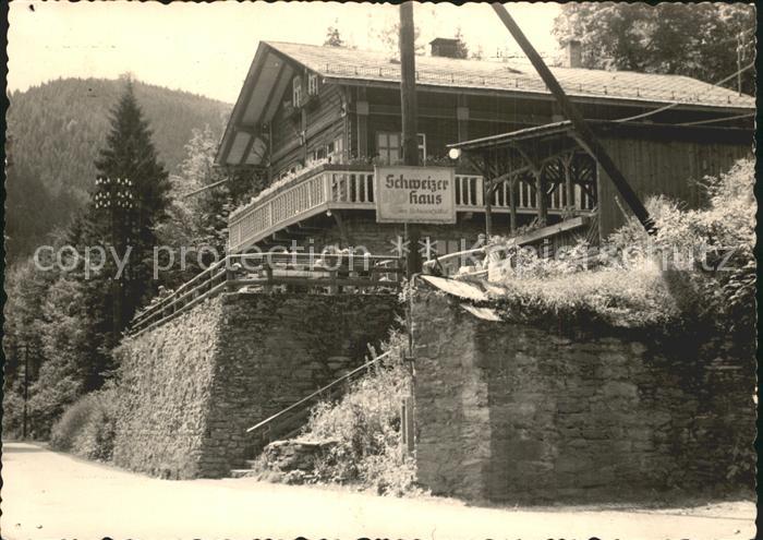 Schwarzatal Schweizerhaus Gaststaette