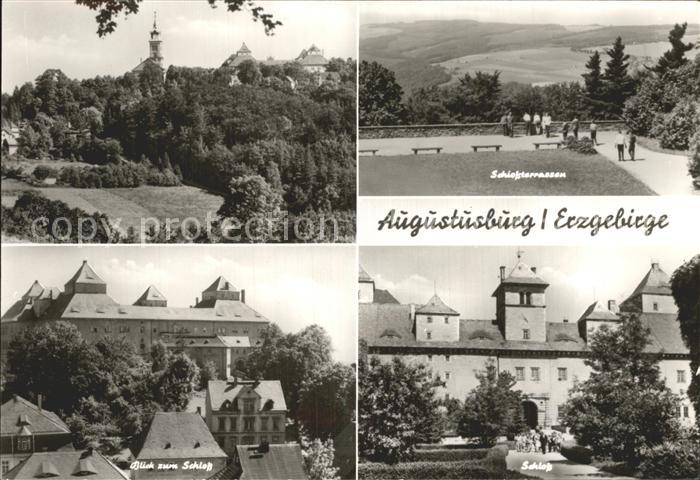 Augustusburg Kirche und Schloss Schlossterrassen