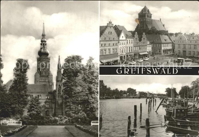 Greifswald Mecklenburg Vorpommern Rubenow Denkmal St Nikolaikirche Markt Fischer