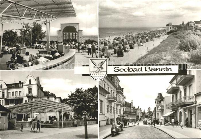Bansin Ostseebad Konzertpavillon Strand Hotel Strassenpartie