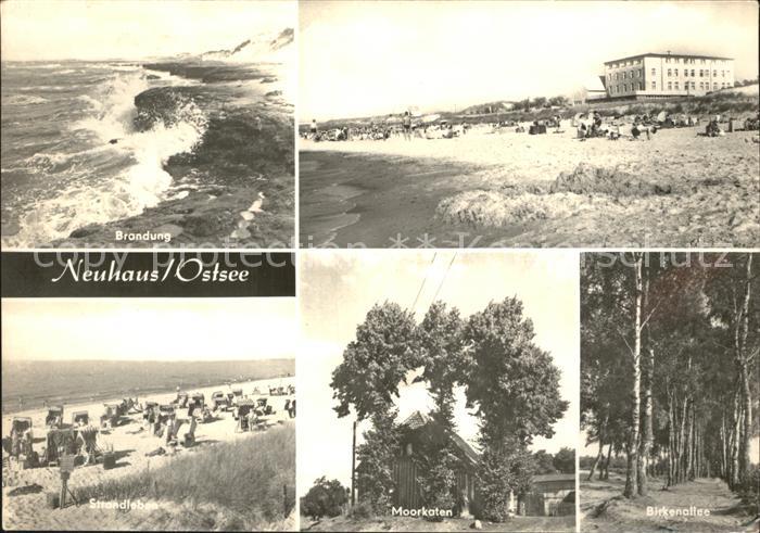 Neuhaus Dierhagen Brandung Strand Gaststaette Moorkaten Birkenallee