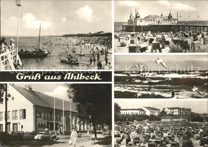 Ahlbeck Ostseebad Strand Seebruecke Moewen Hotel Restaurant