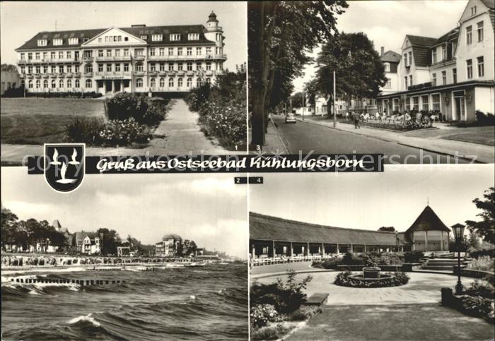 Kuehlungsborn Ostseebad FDGB Erholungsheim Dimitroff Ortspartie Promenade Hotels