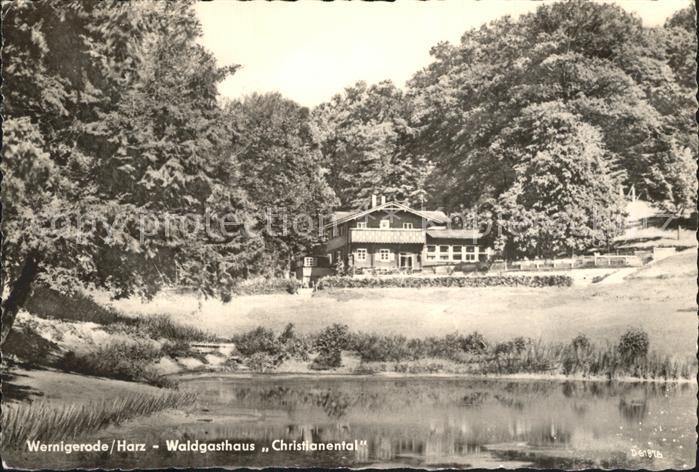 Wernigerode Harz Waldgasthaus Christianental Teich