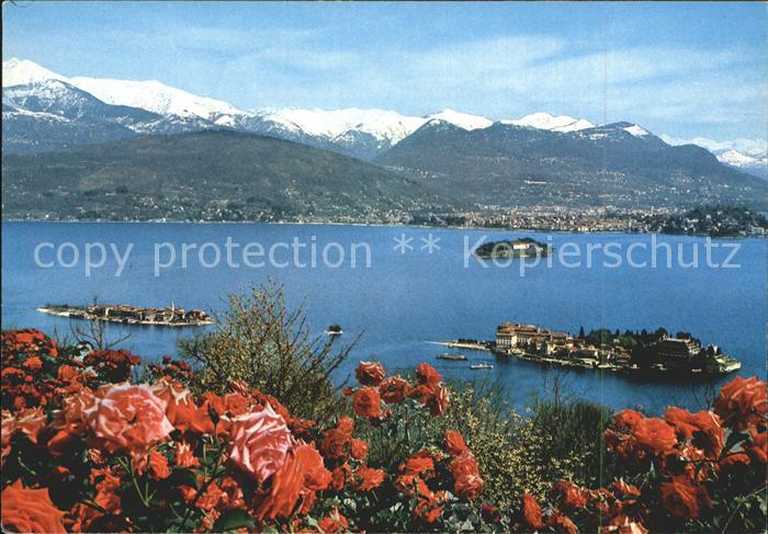 Lago Maggiore Isole Borromee Borromaeische Inseln Alpenpanorama