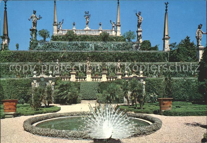 Isola Bella Lago Maggiore Terrazza Terrasse Garten Fasan
