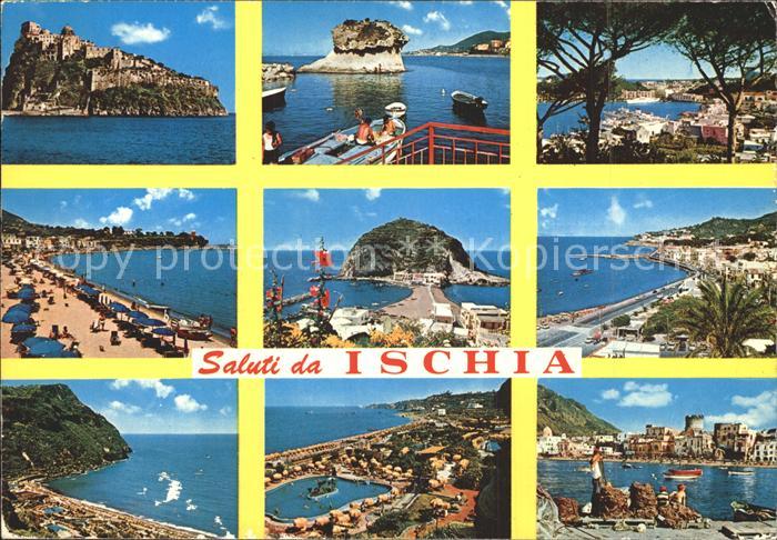 Ischia Teilansichten Insel Strand Kueste