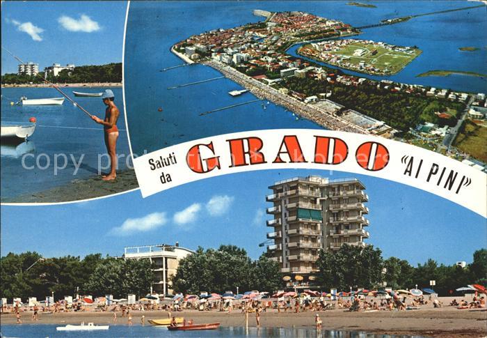 Grado Gorizia Strand Hotels Fliegeraufnahme