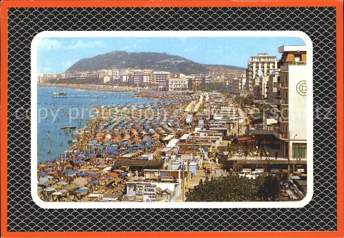 Cattolica Rimini Panorama della spiaggia Strand