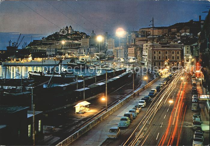 Ancona Marche Il porto notturno Hafen bei Nacht