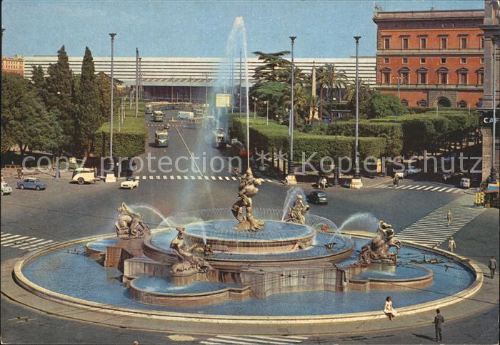 Roma Rom Piazza della Repubblica Fontana Esedra