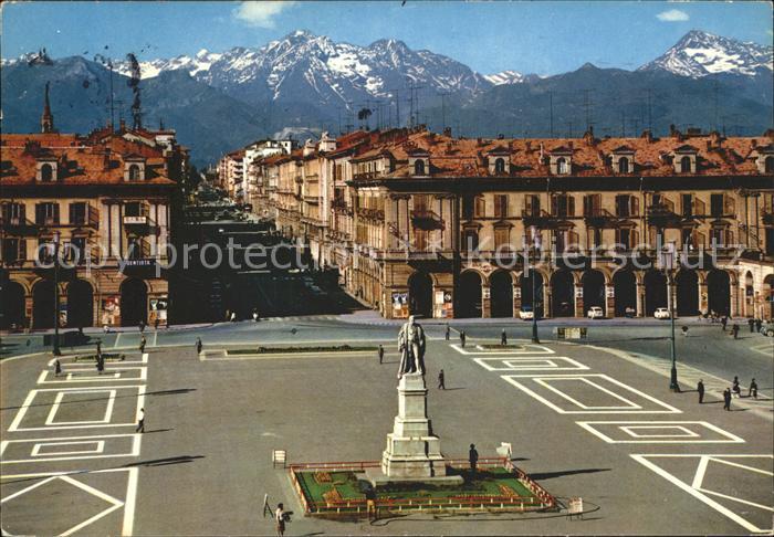 Cuneo Piazza Duccio Galimberti e Corso Nizza Denkmal Alpen