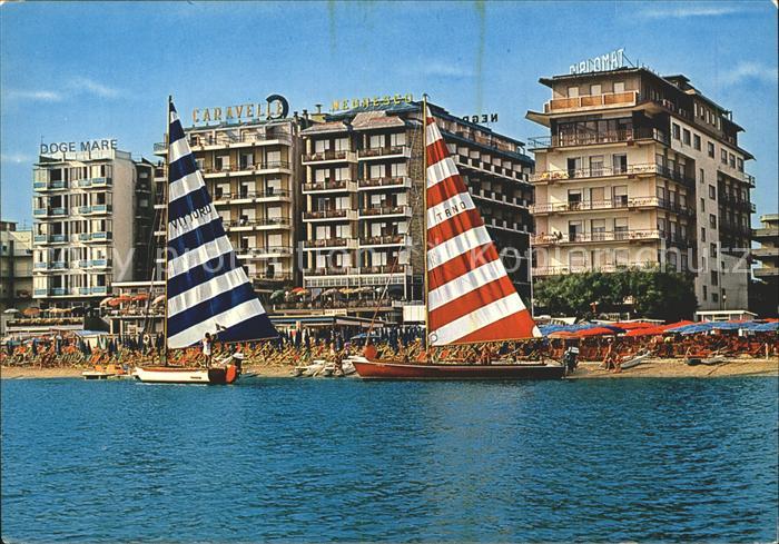 Cattolica Rimini Alberghi a mare Strand Hotels Segelboot