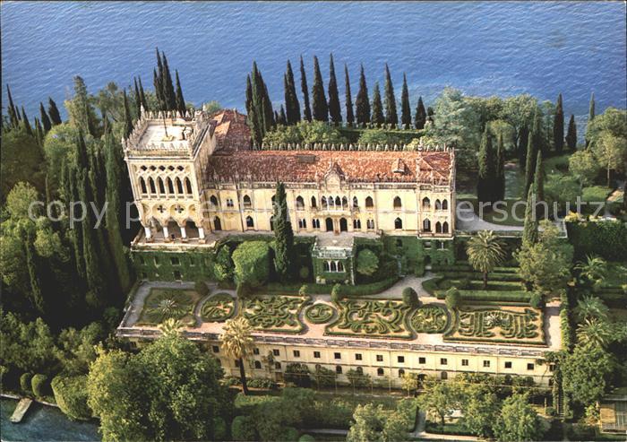 Isola di Garda Schloss Fliegeraufnahme