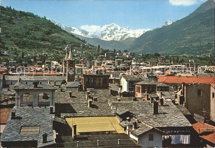 Aosta Panorama mit Gran Combin Walliser Alpen