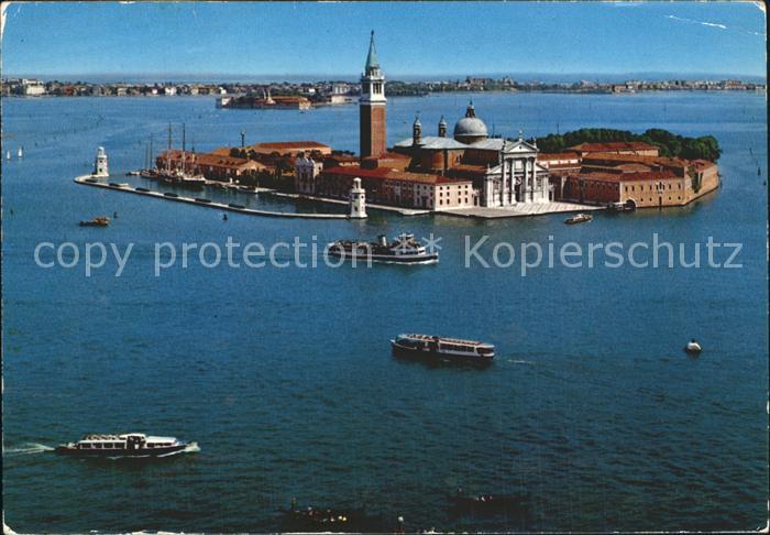 Venezia Venedig Isola di San Giorgio Maggiore veduta aerea