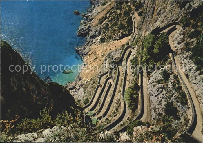 Capri Marina Piccola Via Cesare Augusto Kleine Seekueste