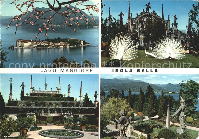 Isola Bella Lago Maggiore Panorama Giardini Garten Skulptur Fasan