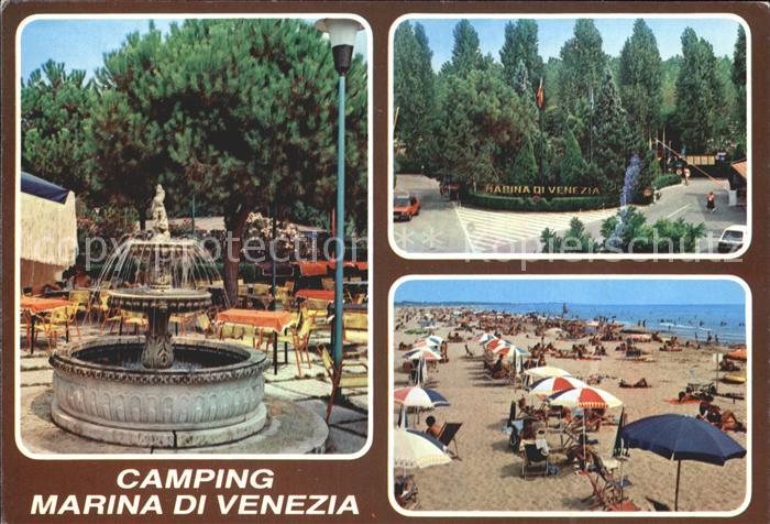 Punta Sabbioni Camping Marina di Venezia Fontana Spiaggia Brunnen Strand