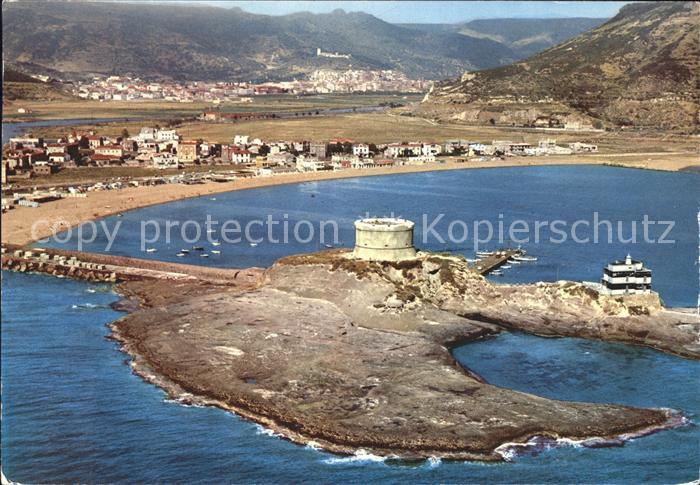 Bosa Marina Isola Rossa veduta aerea Rote Insel