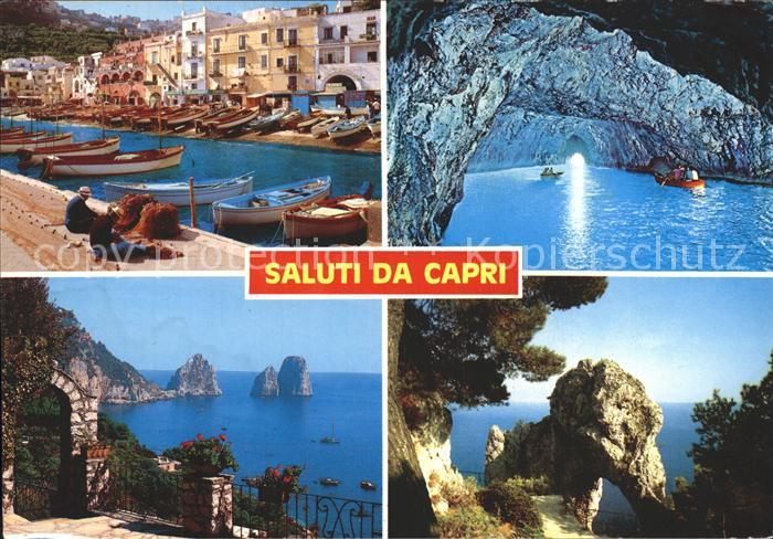 Capri Hafen Kueste Faraglioni Felsen Blaue Grotte