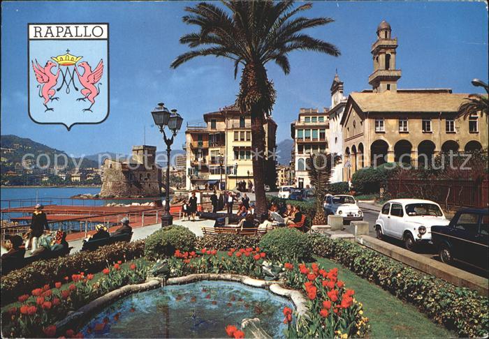Rapallo Lungomare Castello Seepromenade Schloss