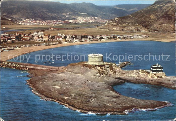 Bosa Marina Isola Rossa veduta aerea Rote Insel