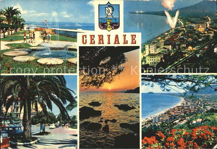 Ceriale Liguria Giardini sul lungomare Festa di San Rocco Passeggiata a mare Tra