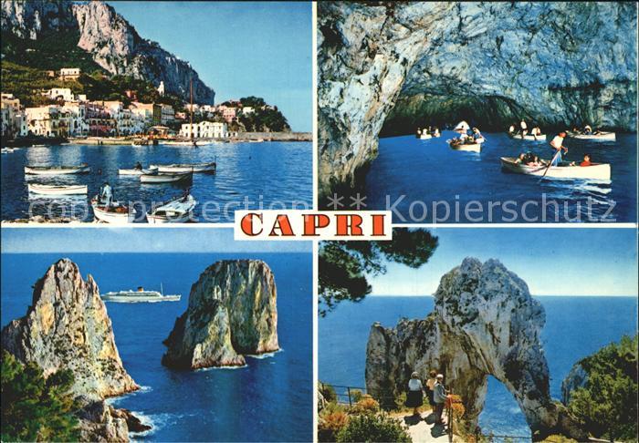 Capri Hafen Blaue Grotte Faraglioni Felsen